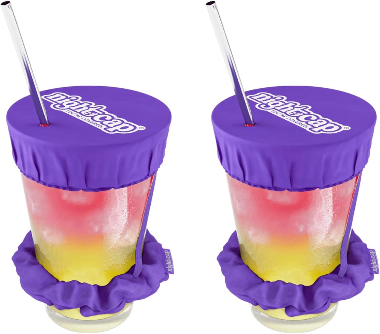 NightCap Drink Cover Scrunchie, Anti Spiking Drink Protector, Reusable Cup Cover for Bars, Festivals, Concerts, College Parties & Travel, Hidden Drink Safety Cover for Women, Shark Tank, Hair Tie