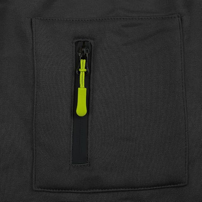 Men's Hooded Sweatshirt - Quarter Zip Pullover with Pockets Autumn Winter Casual Wear for Vacations
