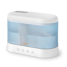 Crane 1.9 Liter Top Fill Cool Mist Humidifier & Essential Oil Diffuser, Whisper-Quiet, 15-Hour Run Time, Night Light, Small Room Air Humidifier, Humidifiers For Bedroom Kids