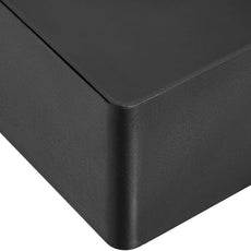 Amazon Basics Rectangular Plastic Desk Organizer with Storage Trays, Accessory Tray, 9.4 x 6.7 x 2 inch, Black, 1 Pack