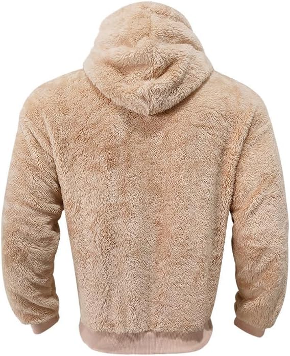 Men's Oversized Winter Soft Casual Sweatshirt with Double Sided Brushed Interior Cozy Gift for Holiday Season