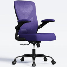 Ergonomic Office Chair - X-Shaped Computer Desk Chair Comfy, Gaming Chair, Office Chair with Lumbar Support, Mesh Office Chairs, Desk Chair for Long Hours(Black Purple)