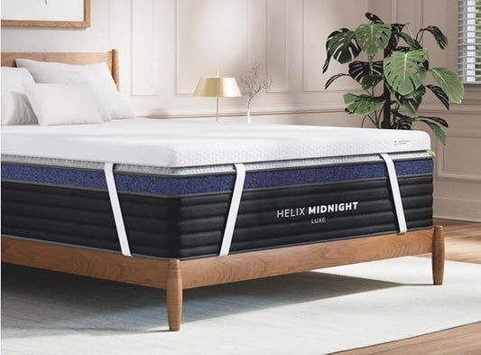 Helix Premium Memory Foam Mattress Topper with GlacioTex™ - Firm - Queen