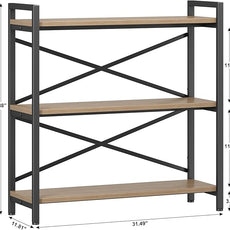 Homeiju 3 Tier Bookshelf 31.49