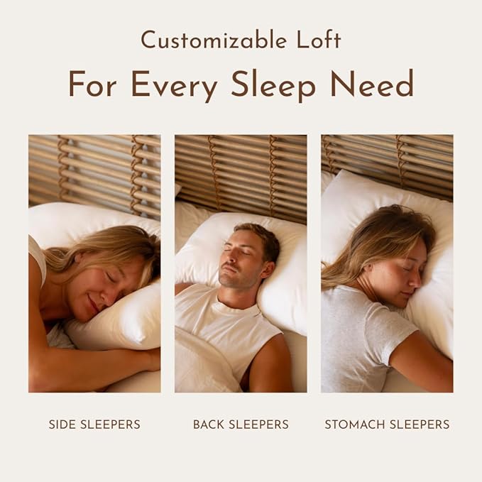 Little Sleepy Head Pillows Queen Size Set of 2, Best Pillows for Sleeping with Adjustable Loft and Hypoallergenic Down-Like Fill, Hotel Quality Comfort, Soft or Firm Support - Set of 2, 20x30