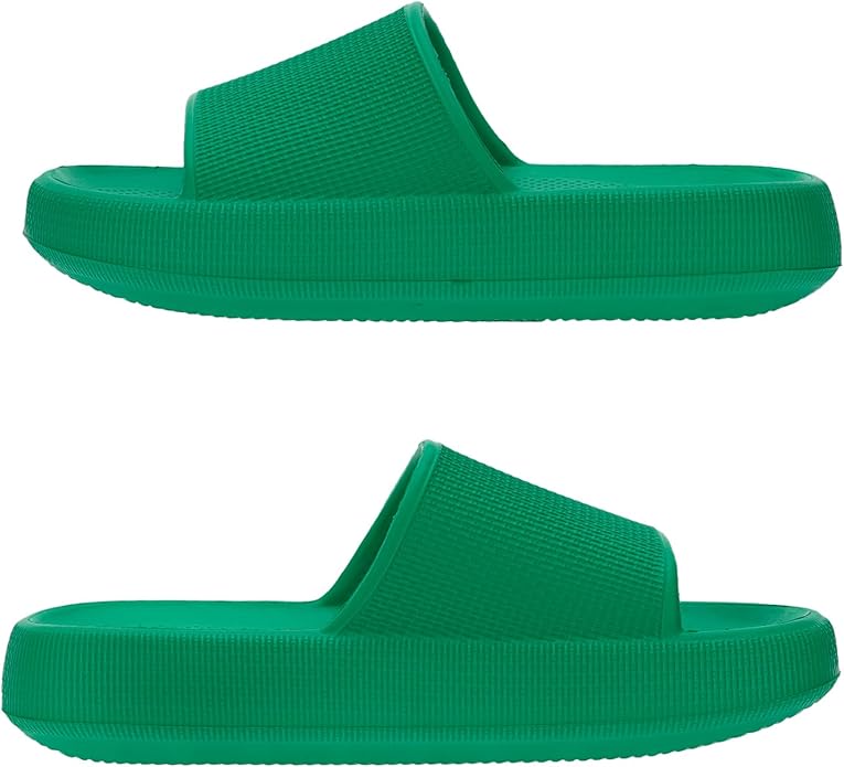 Joomra Pillow Slippers for Women and Men Non Slip Quick Drying Shower Slides Bathroom Sandals | Ultra Cushion | Thick Sole
