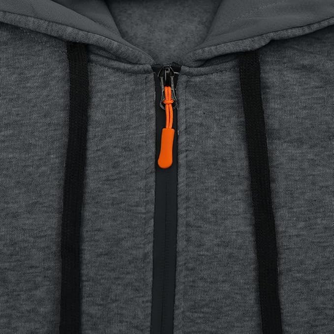 Men's Hooded Sweatshirt - Quarter Zip Pullover with Pockets Autumn Winter Casual Wear for Vacations
