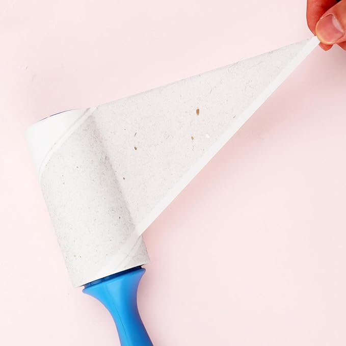 4 inch Lint Roller Refills Compatible with PetLovers Evercare Extra Sticky Pet Lint Roller Replacement Refills 60 Sheets Each Roll 6-Pack 360 Sheets Total (1 1/2'' Inside Dia.)