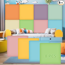 8 Pack Wall Padding for Playroom Peel and Stick Headboard 11.81