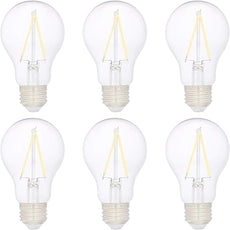 Amazon Basics A19 LED Light Bulbs 40 Watt Equivalent, Daylight White(5000K), Energy Efficient 3.5W, Non-Dimmable, 10,000 Hour Lifetime, 6 Count (Pack of 1)