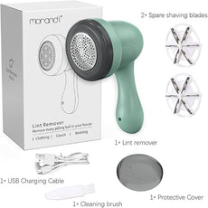 Fabric Shaver, Lint Remover for Clothes, Electric Lint Shaver with 6-Leaf Blades, Sweater Shavers to Remove Pilling for Clothing, Couch, Furniture, Fuzz, Lint Ball, Pillings, USB Rechargeable