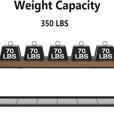 FOLUBAN Shoe Bench, Modern Wood and Metal Storage Bench for Entryway Hallway, Industrial Indoor Bedroom Bench Seat for Living Room, Mudroom, Rustic Walnut, 47 Inch