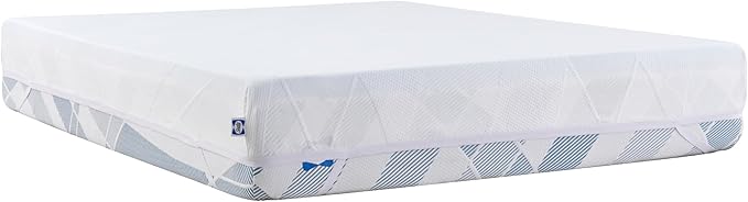 Sealy Dreamlife 2” Gel Memory Foam Queen Mattress Topper with Cooling Cover, SealyComfort Gel Foam, SealyCool Stretch Knit Cover with Corner Straps