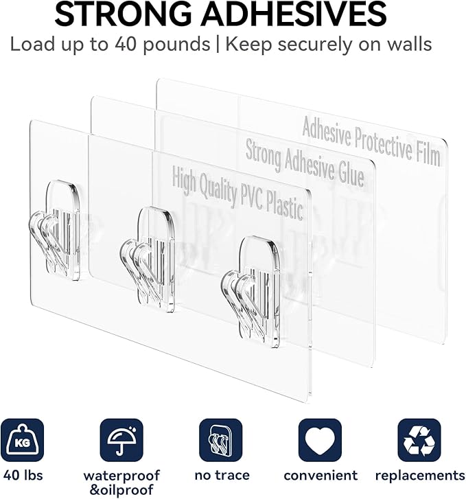 YASONIC Shower Caddy, 6 Pack Large Capacity Bath Organizer with Soap Holder and 12 Hooks, Rustproof Shower Shelves for Inside Shower, No Drilling&Sleek Bathroom Organizers and Storage Gold