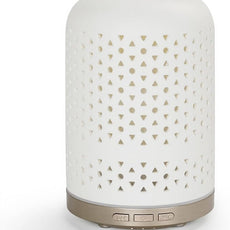 Essential Oil Diffuser – 2.4MHz Ultrasonic Aromatherapy Diffuser, Health Night Light, Timer & Auto Shut-Off, BPA-Free, 120ml Ceramic Scent Diffuser for Home,Yoga, Spa, Meditation, Hotel