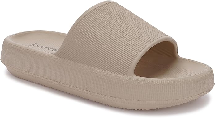 Joomra Pillow Slippers for Women and Men Non Slip Quick Drying Shower Slides Bathroom Sandals | Ultra Cushion | Thick Sole