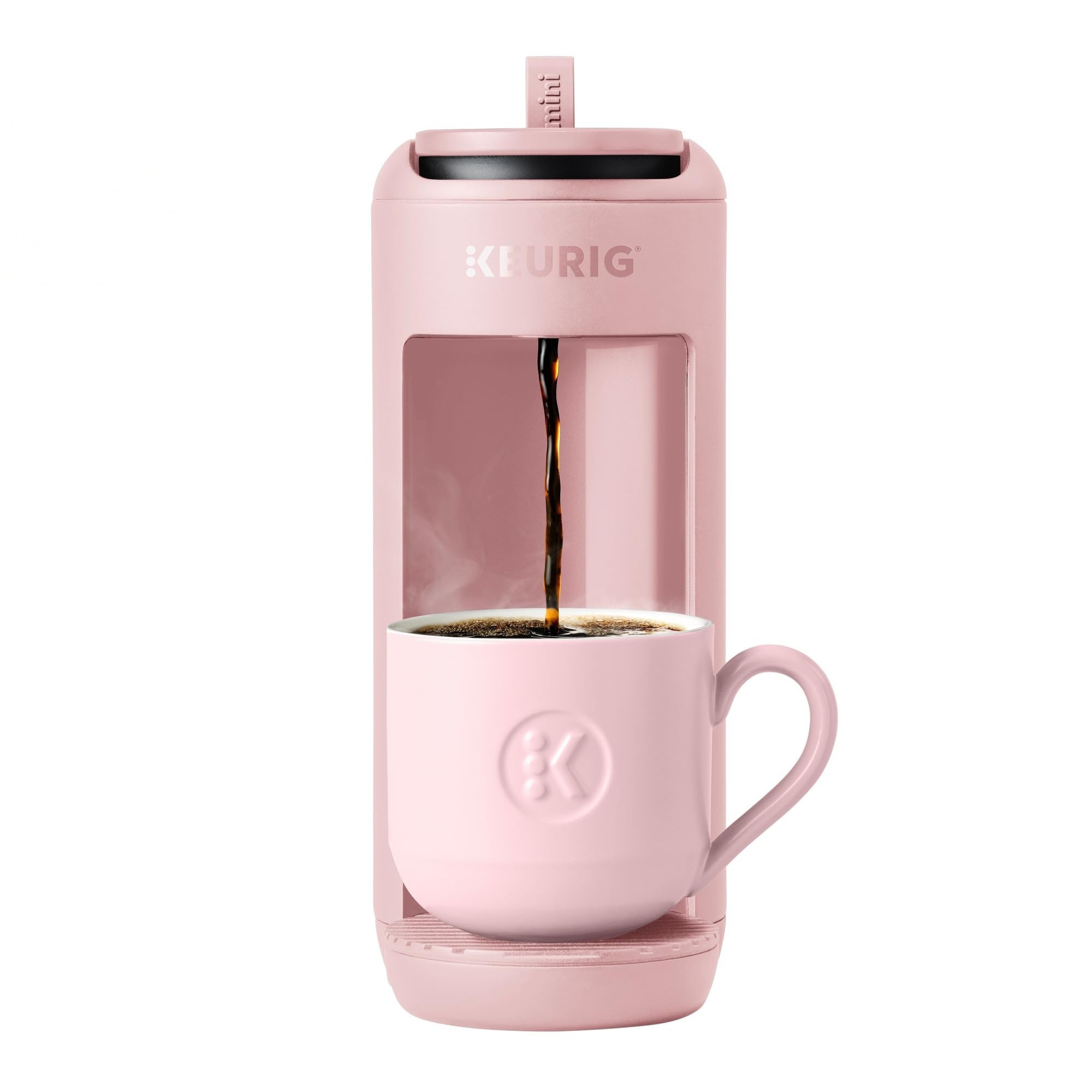 Keurig K-Mini Mate Single Serve K-Cup Pod Coffee Maker, Brews Up to 12 oz Cup, Compact Portable Coffee Machine for Small Spaces, Great for Dorms & Offices, Pink Sands Dormly