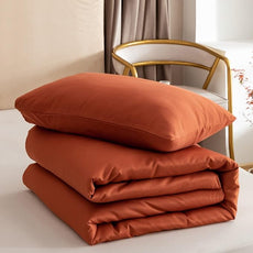 ROSGONIA Twin/Twin XL Comforter for College Girls Boys Teens Burnt Orange,1 Comforter & 1 Pillowcase, Soft Kids Comforter Sets All Season Dorm Bedding