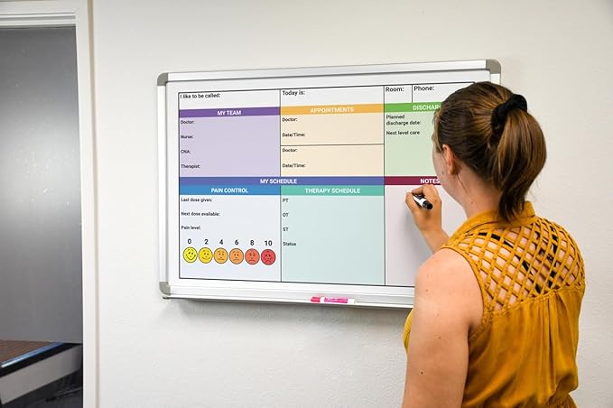 Pain Control with Color Hospital Whiteboard 60" x 40"