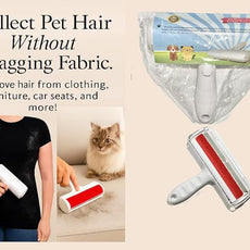 Pet Hair Remover Roller – Reusable Lint Roller for Dog & Cat Hair – Self-Cleaning Fur Remover for Furniture, Clothes, Car Seats – No Sticky Sheets – Eco-Friendly Gift for Pet Owners