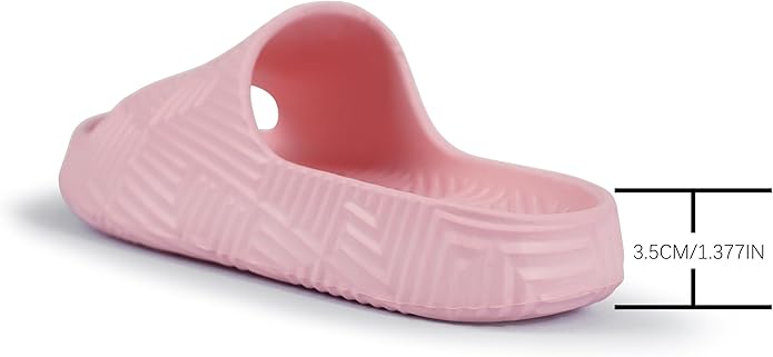Weweya Slides for Women and Men - Bathroom Shower Shoes - Non Slip House Slippers - Lightweight Beach Sandals