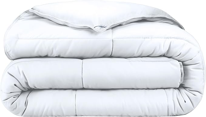 Bare Home Duvet Insert Comforter - Oversized Queen - Goose Down Alternative - Ultra-Soft - Premium 1800 Series - All Season Warmth - Bedding Comforter (Oversized Queen, White)