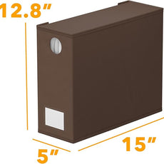 SpaceAid 6 Pack Bed Sheet Organizers and Storage, Foldable Sheet Organizer with Window for Linen Closet, Set Folder Keeper for Queen & King Size Bedding Storage (Brown)