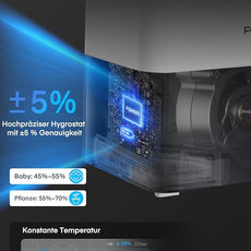 FOHERE 6L Humidifiers for Bedroom, 60H Cool Mist Humidifier for Large Room, 28dB Ultra-Quiet Runtime for Baby, Indoor, Plants, Smart Humidity Sensor, 16H Timer, Night Light, Oil Diffuser, White