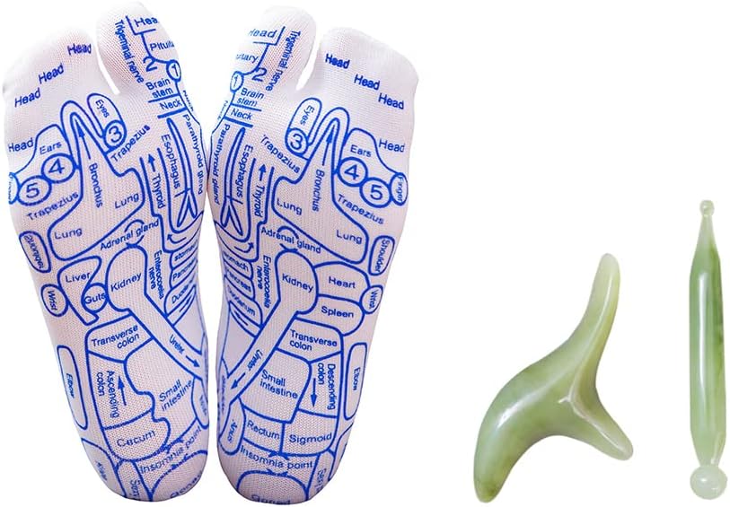 Broman Reflexology Socks with Trigger Point Massage Tool, Foot Pain Relief Remedy for Foot Massage,Women's Size Dormly