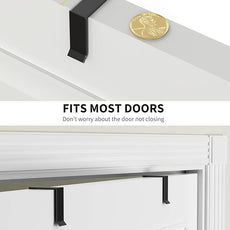 Moforoco Wood 9-Tier Over The Door Pantry Organizer, Wooden Pantry Organization and Storage, Black Hanging Basket Wall Spice Rack Seasoning Shelves, Home & Kitchen