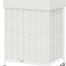 Laundry Hamper with Wheels, 90L Laundry Basket with Handle, Laundry Sorter with Removable Liner Bag