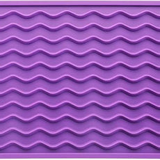 Silicone Dish Drying Mat for Multiple Usage,Easy clean,Eco-friendly,Heat-resistant Silicone Mat for Kitchen Counter or Sink,Refrigerator or Drawer Liner Purple S 12 inches x 6 inches