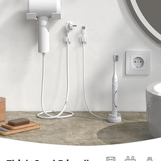 10Pack Cable Spring Holder Clips, Cord Organizer for Desk - Lamicall Adjustable Cord Clip, Wire Holder Organizer, Phone USB Charger Cable Holder, White