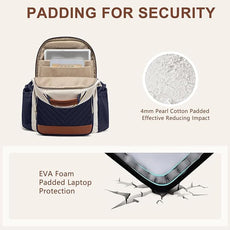 Laptop Backpack for Women Bookbag: 15.6 inch Work School Backpacks with Pouch Pocket for Large Capacity Cup & USB Charger College Book Bag Travel Business Nurse Teacher Bookbags Anti-theft Back Pack