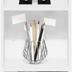 Furinno PASIR Book Shelf, 4-Tier Modern Bookshelf, Open Shelves Bookcase 9 x 12 x 42, for Living Room, Bedroom, Home Office, White