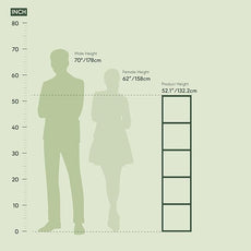 Furinno PASIR Book Shelf, 5-Tier Modern Bookshelf, Open Shelves Bookcase 9 x 12 x 52, for Living Room, Bedroom, Home Office, French Oak