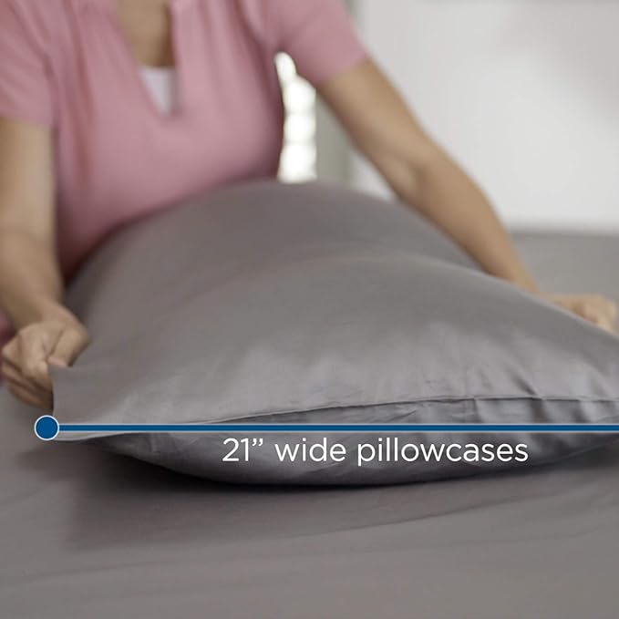 MyPillow Giza Dreams Bed Sheets, 100% Certified Giza Egyptian Cotton, Deep Pocket, Sateen Weave [Twin, Lake Blue]