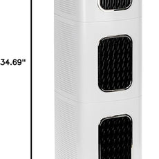 Air Oasis iAdaptAir 2.0 H13 HEPA Filter Air Purifier Reduces 99% of Viruses, Mold, Dust, Smoke, Pollen & Odors Quietest on The Market WiFi Compatible 3,975 Sq Ft of Clean Air