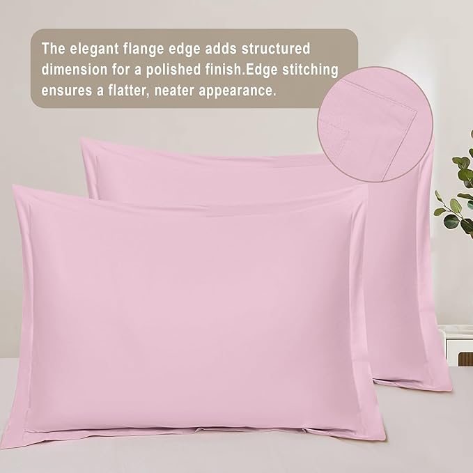 100-Percent Cotton Duvet Cover Set, Hidden Zipper Closure, Ultra Soft, Easy Care and Durable, Simple Bedding Style, King, Pastel Pink (Comforter Not Included)