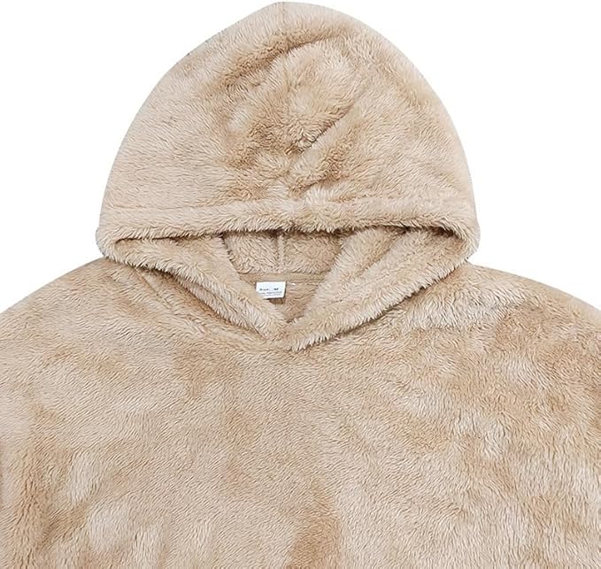 Men's Oversized Winter Soft Casual Sweatshirt with Double Sided Brushed Interior Cozy Gift for Holiday Season