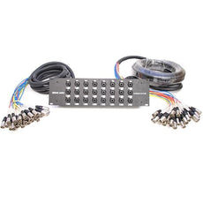 Seismic Audio - SARMSS-24x1530 - 24 Channel XLR TRS Combo Splitter Snake Cable - 15' and 30' XLR trunks