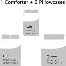 CVHOUSE Butterfly Bedding Set - Twin Butterfly Comforter Set with 1 Comforter and 2 Pillow Cases