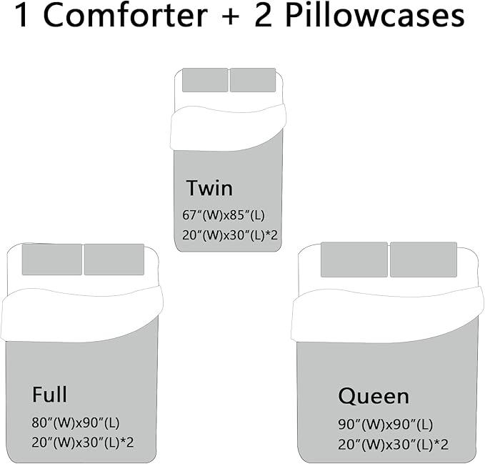 CVHOUSE Tractor Bedding Sets for Boys,Excavators Comforter Queen,Boys Cartoon Truck Comforter Set,Trucks Tractors Cars Quilt Set with 1 Comforter and 2 Pillow Cases- 3 Piece