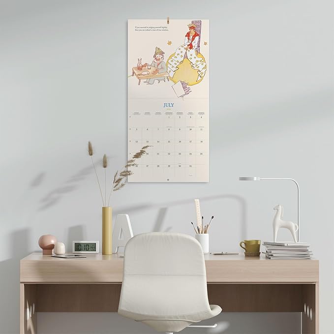 The Little Prince Wall Calendar 2026 12" x 12" FSC® Plastic Free - Starts Week On Sunday | Family Planner Calendar 2026