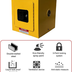 koxuyim Hazardous Storage Cabinets, Industry Safety Cabinet, Explosion Proof Cabinet Dangerous Goods Storage, Ultimate Safety Fireproof Hazardous Material Safety Box 13