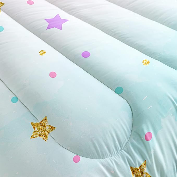 CVHOUSE Butterfly Bedding Set - Queen Size, 3 Piece Set with Comforter and 2 Pillow Cases