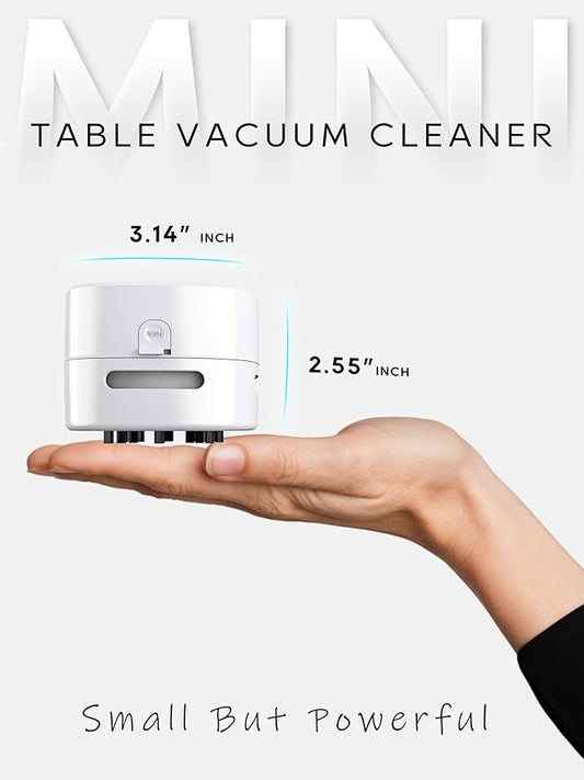 IGOKOTI Desk Vacuum Cleaner (New White, Exclude Battery)