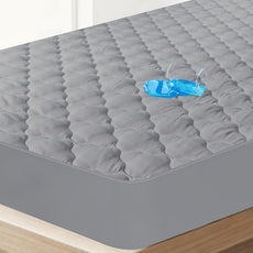 King Mattress Protector Pad Waterproof Quilted, Breathable & Cooling King Size Mattresses Cover Protector Fitted with Deep Pocket Up to 18