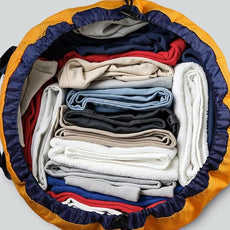 Laundry Bag with Shoulder Straps and Mesh Pocket Laundry Backpack Large Portable Laundry Hamper for College Laundromat Apartment