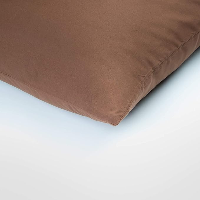 FLXXIE Microfiber Pillow Cases Queen Size Set of 2, Soft Pillowcases with Envelope Closure, Wrinkle Resistant Pillow Covers, 20x30, Brown